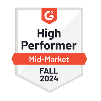 G2 fall 2024 High Performer Mid Market