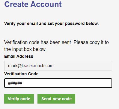 Enter verification code